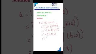 CSE Guru – Evaluate an Expression in C #cseguru #cprogramming #shortsfeed #shorts_video #shortsviral #shorts