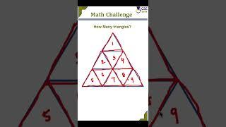 CSE Guru – How many #triangles? #csegurushorts #mathstricks #maths #shortvideo #shortsvideo #solve #puzzle