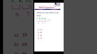 CSE Guru – Identify the next no. in the sequence #9 #mathsequences #mathstricks #maths #cseguru #tipsandtricks